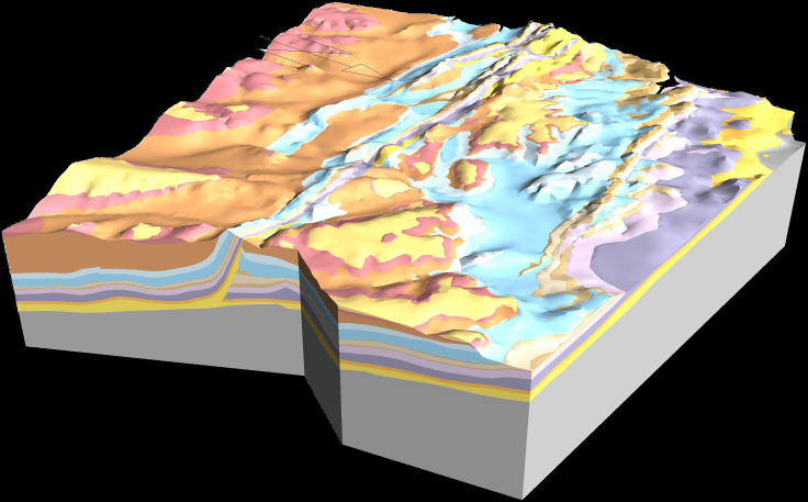 Geologiemodell der Nordschweiz